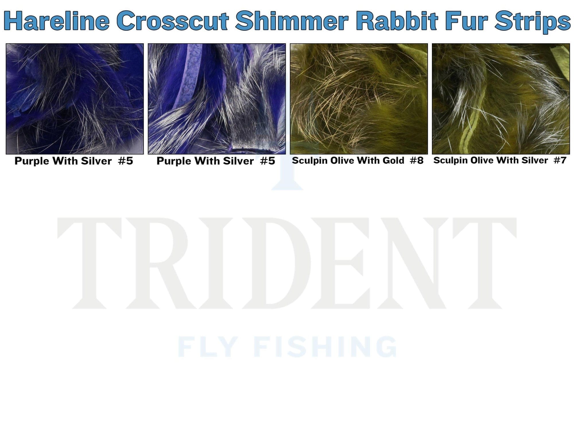 Hareline Shimmer Rabbit Fur Strips