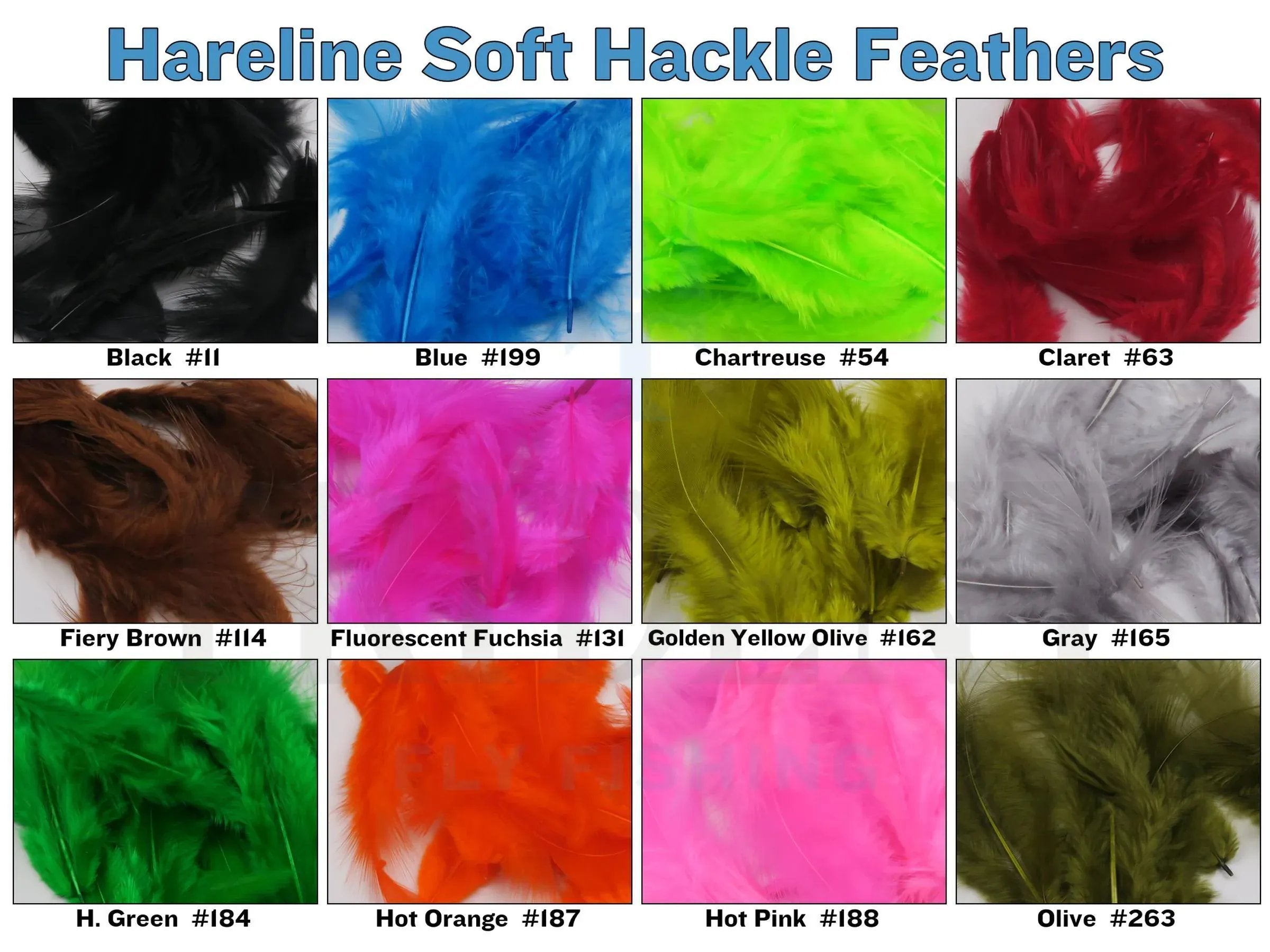 Hareline Soft Hackle Feathers
