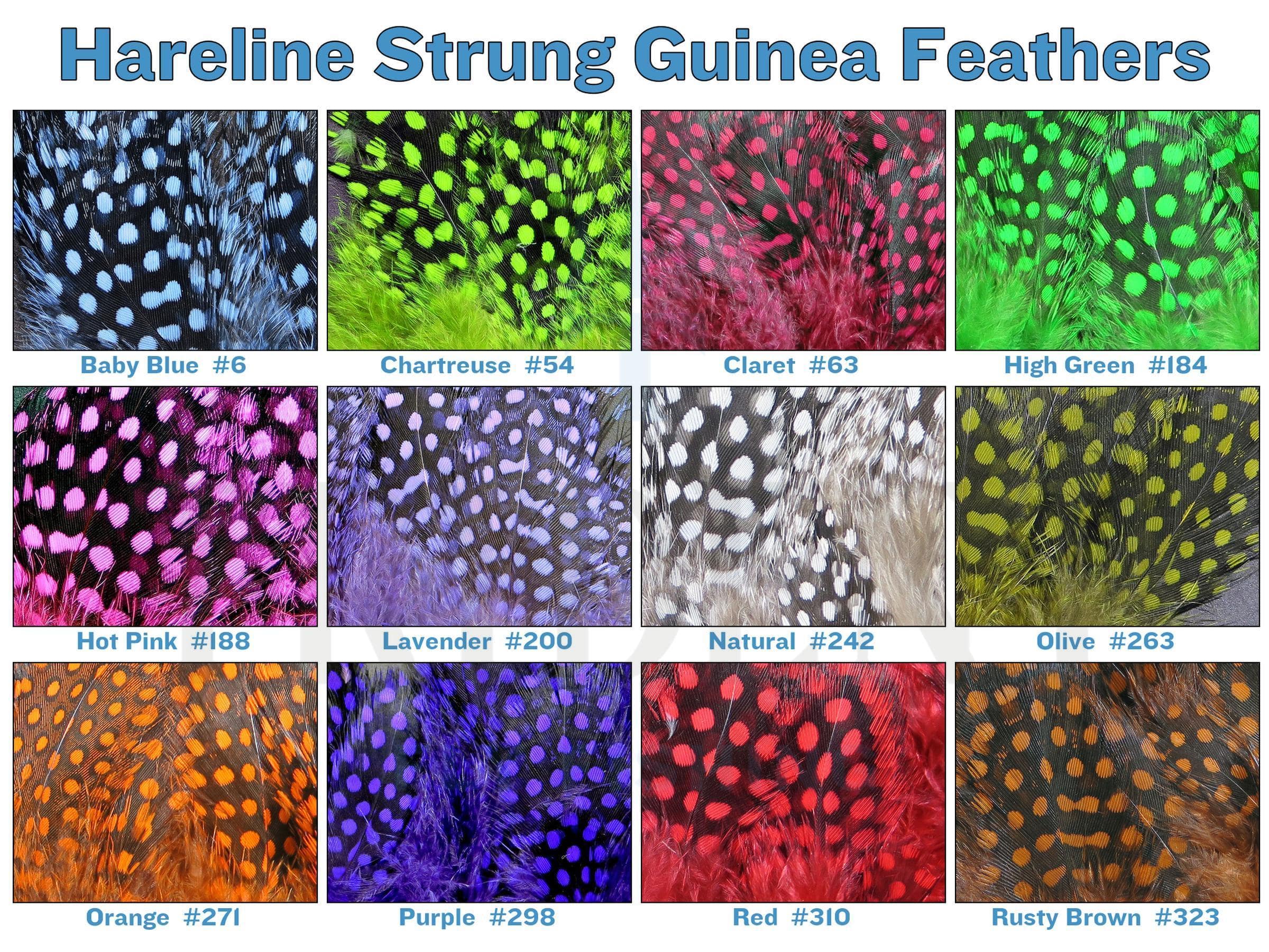 Hareline Strung Guinea Feathers