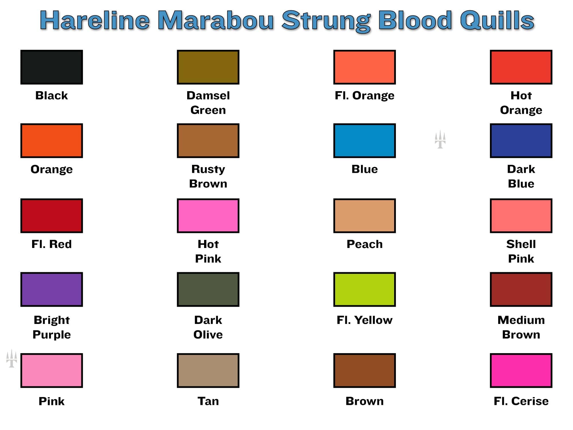 Hareline Strung Marabou Blood Quills