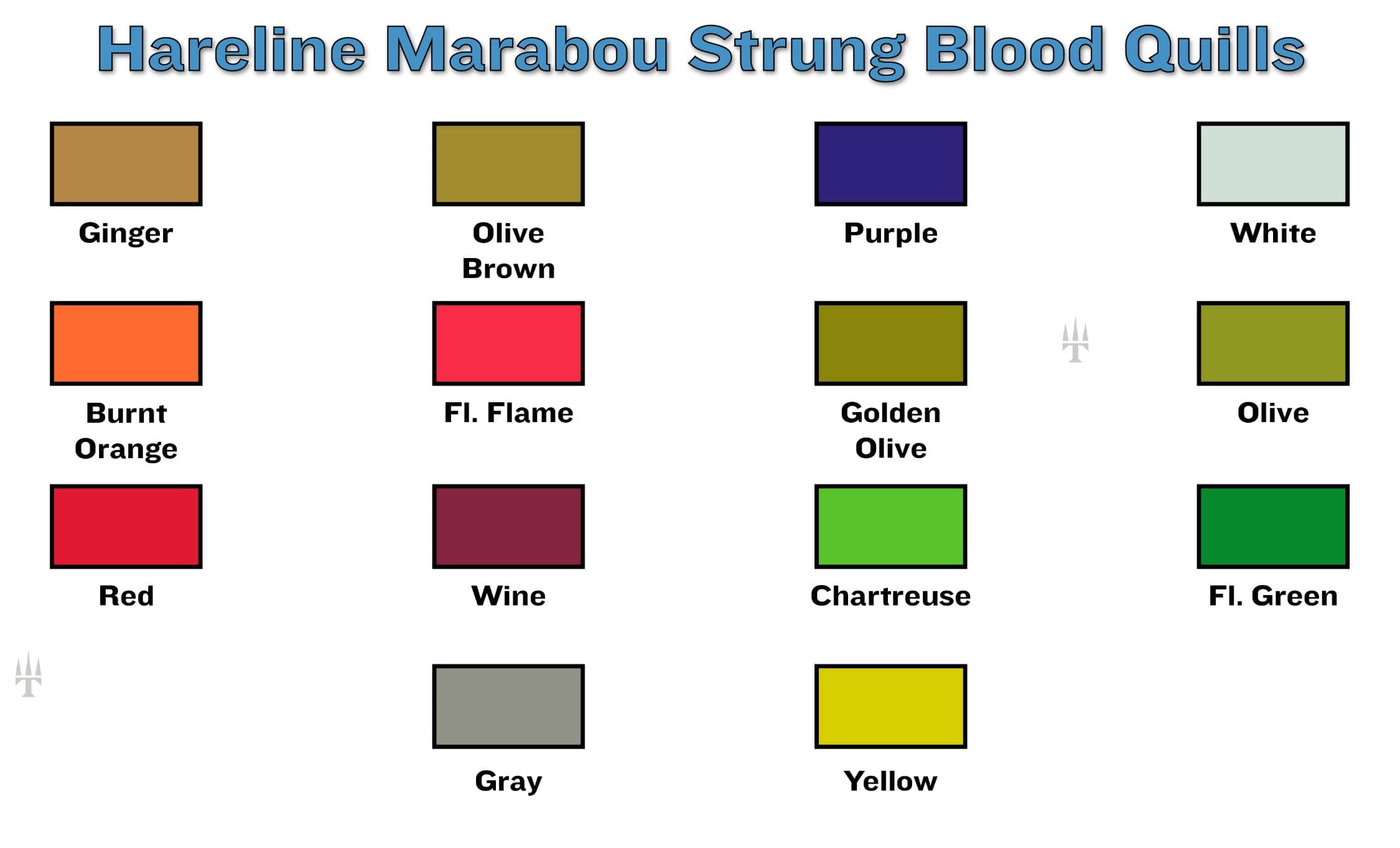 Hareline Strung Marabou Blood Quills