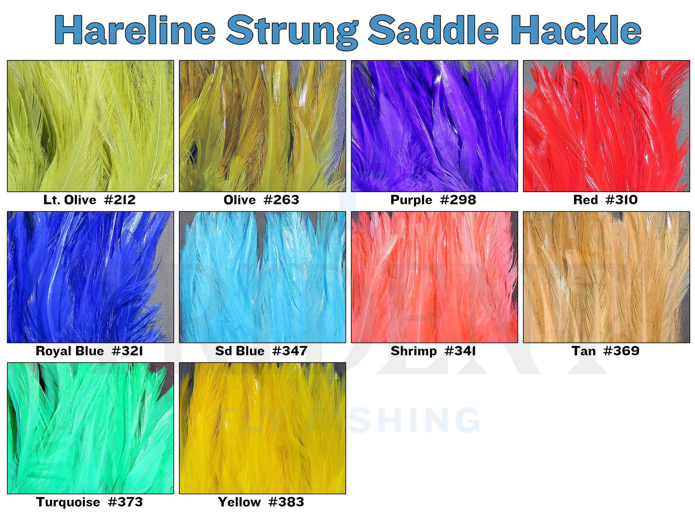 Hareline Strung Saddle Hackle