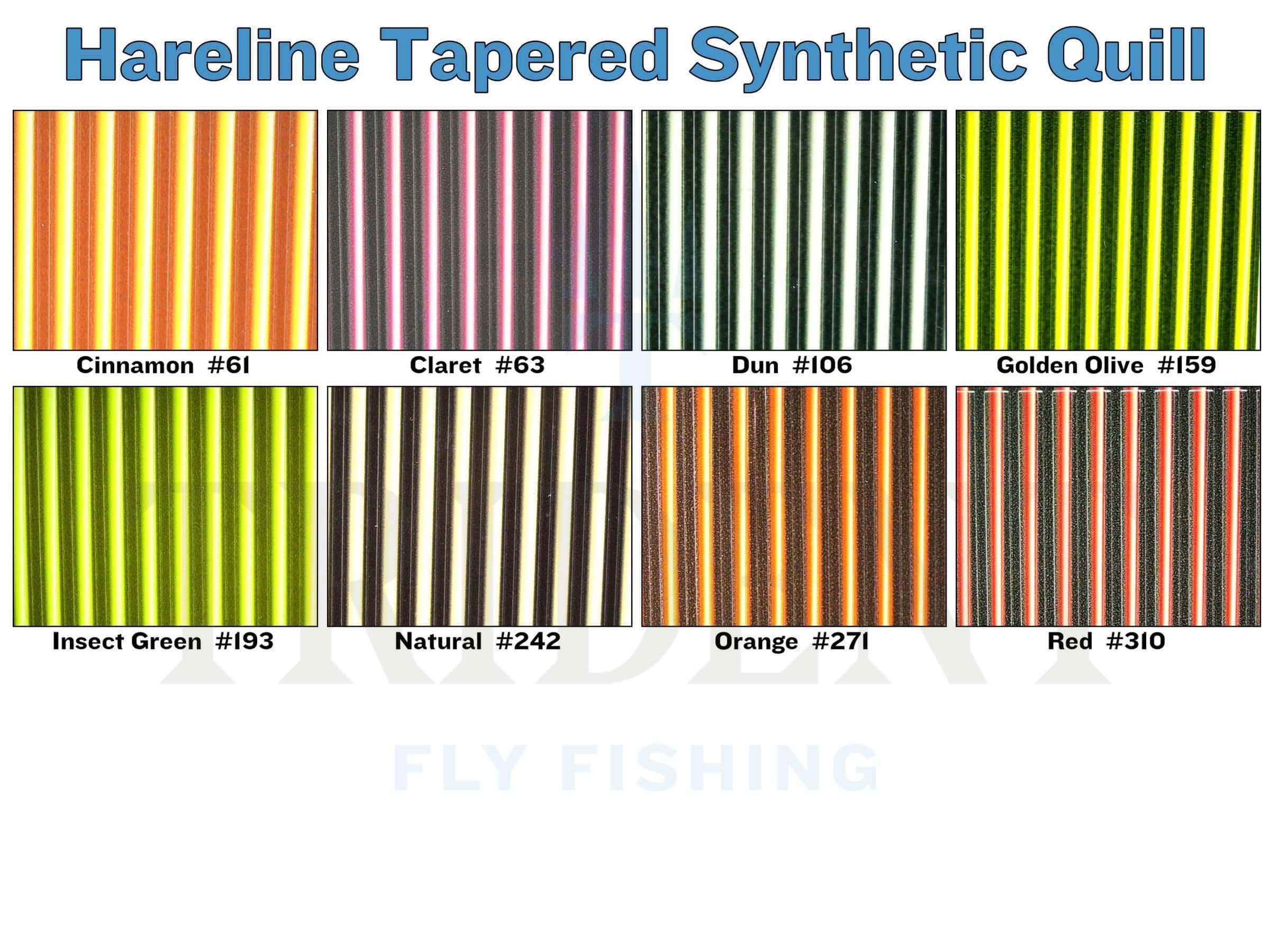 Hareline Tapered Synthetic Quill