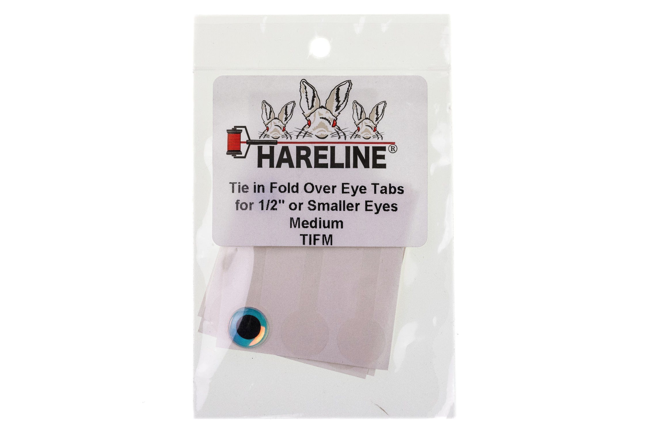 Hareline Tie in Fold Over Eye Tabs