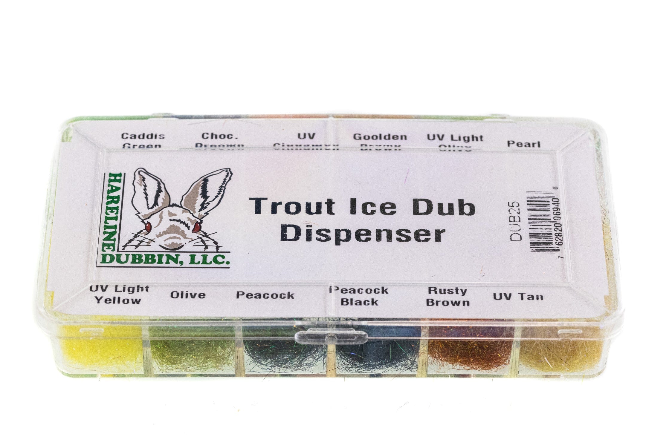 Hareline Trout Ice Dub - Multi Color Assortment w/ Dispenser