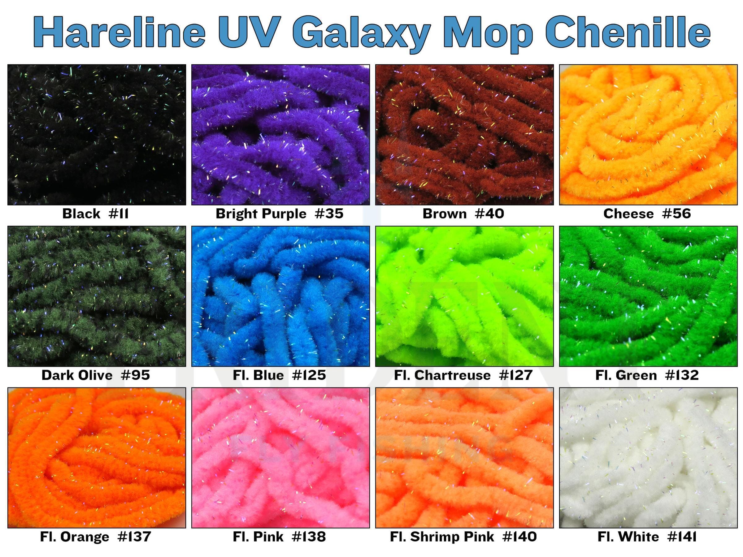 Hareline UV Galaxy Mop Chenille