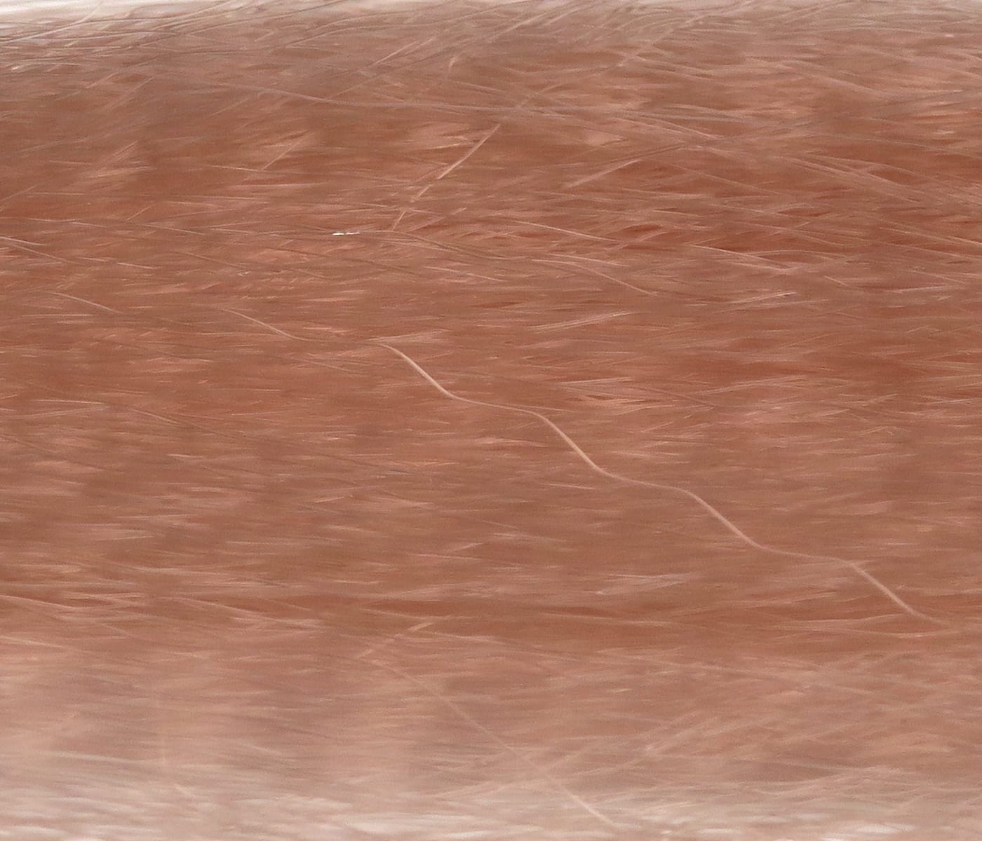 Peachy tan Hedron Supreme Super Hair synthetic fibers, silky translucent long strands for fly tying