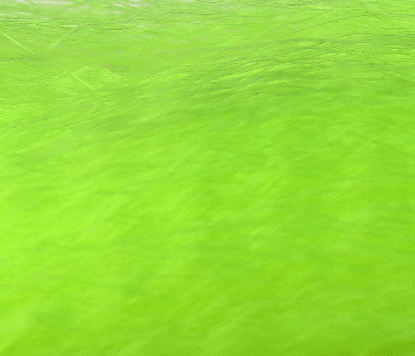 Hedron Supreme bright chartreuse synthetic super hair for fly tying with fine glossy strands