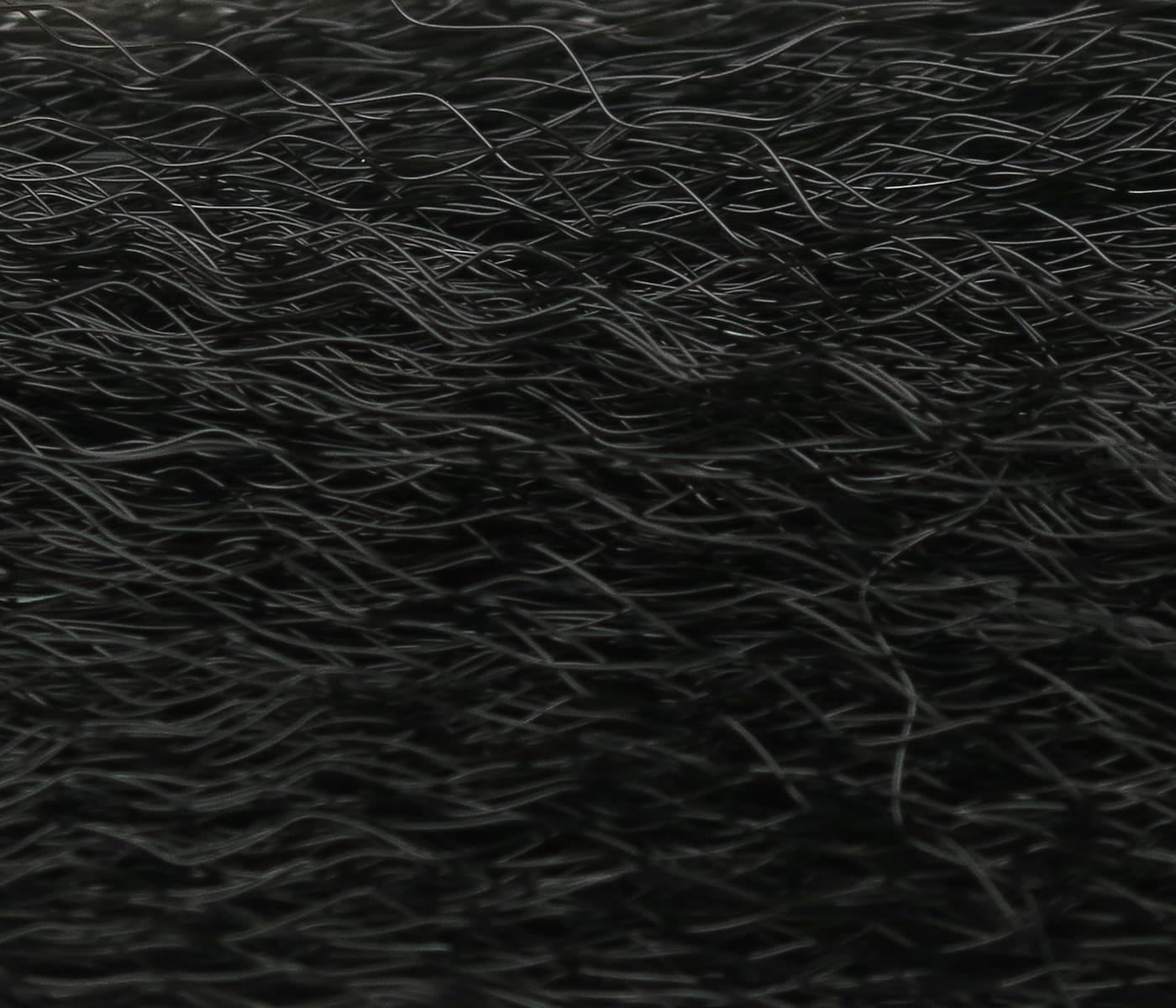Black Hedron fly-tying hair with fine glossy wispy strands, densely packed fibers for streamer and lure tying