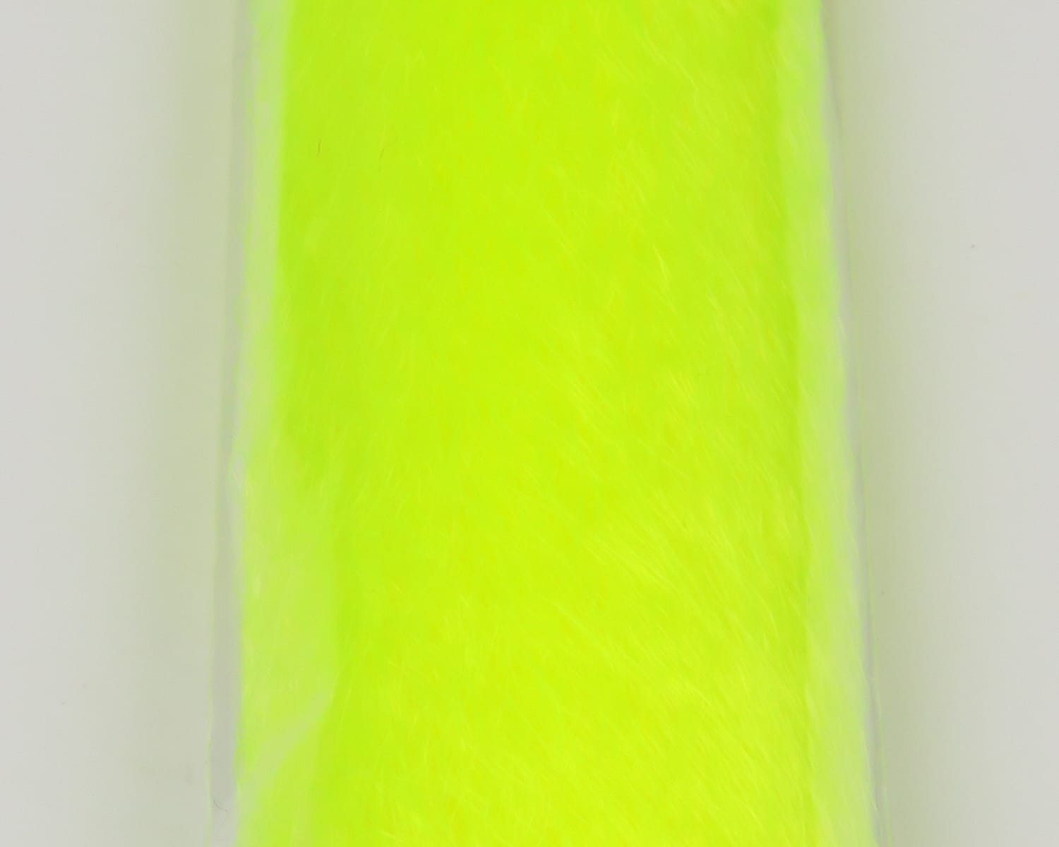 Bright chartreuse slinky fibre, fine shiny synthetic hairs in fluorescent yellow-green for fly tying