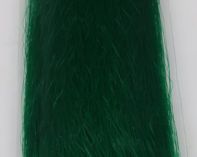 Emerald green slinky fibre bundle with glossy synthetic long strands for fly tying
