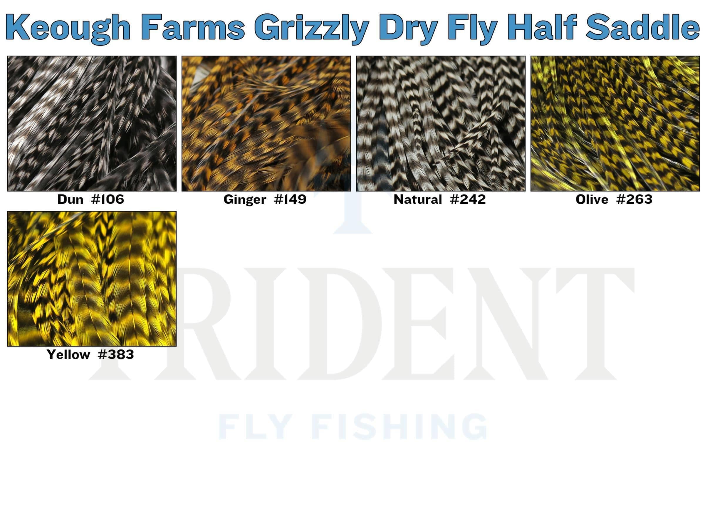 Keough Grizzly Dry Fly Half Saddle