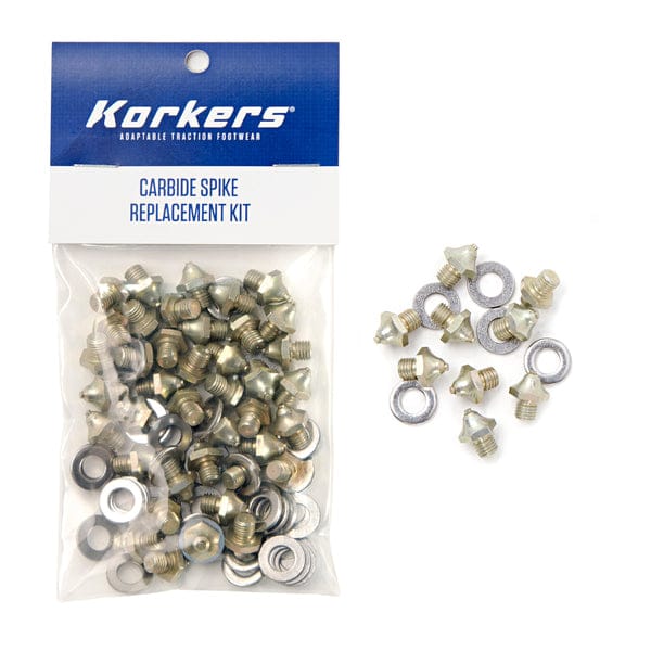 Korkers Threaded Carbide Spikes with Washers - 7mm - 40 Pack
