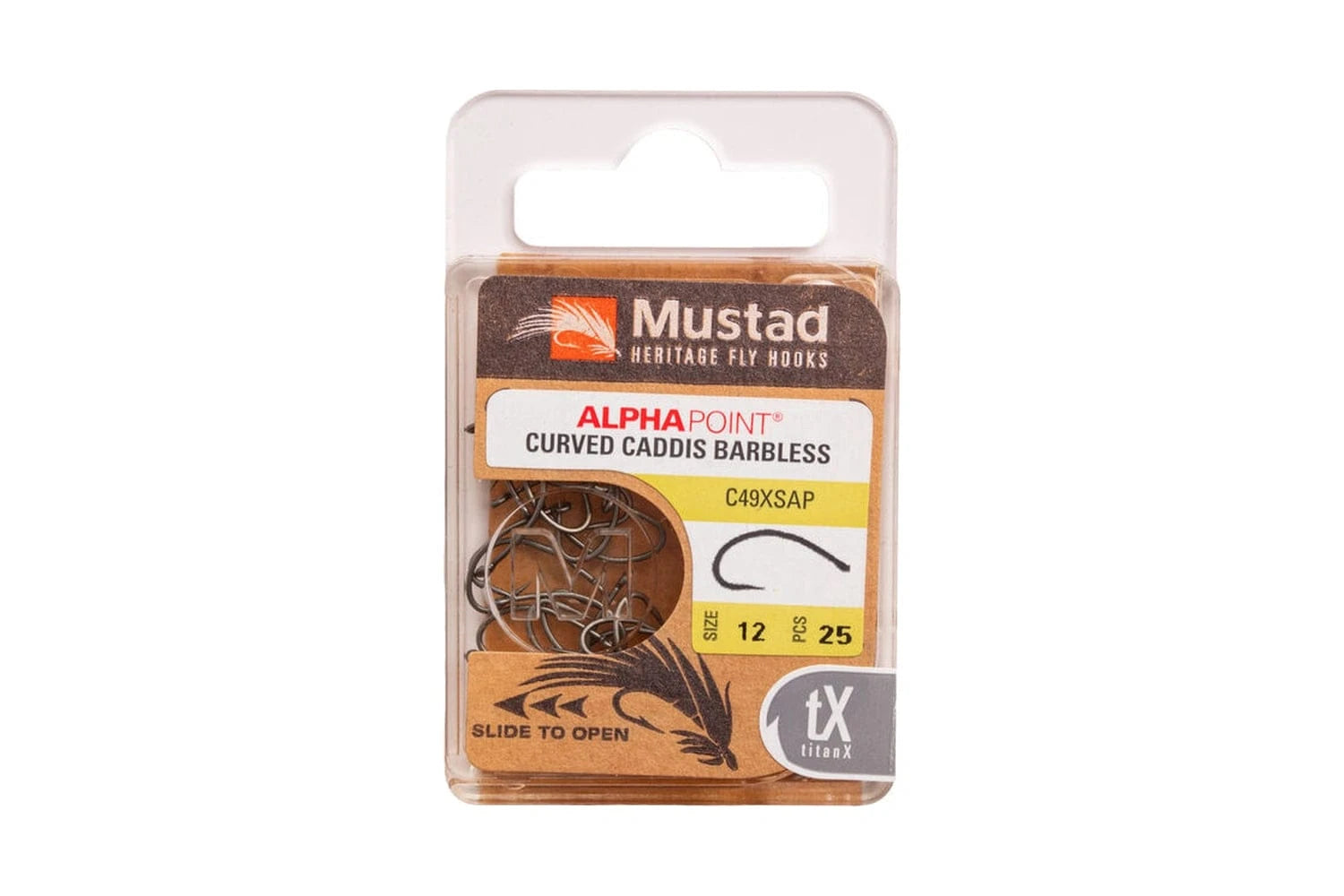 Mustad Alpha Point C49XSAP Curved Caddis Fly Hook