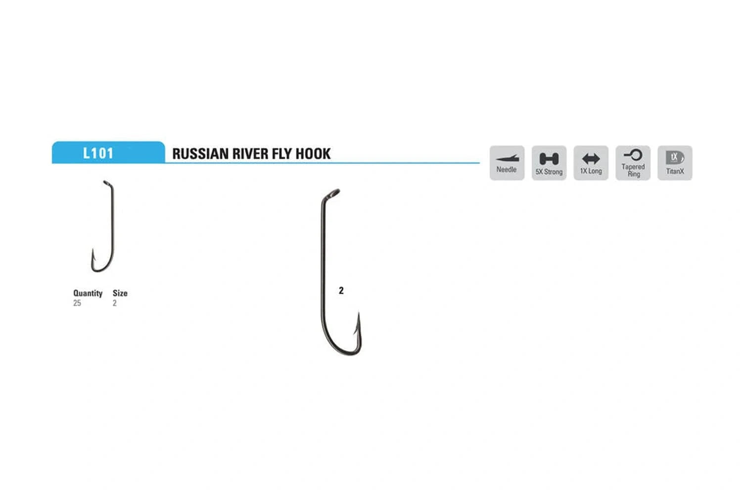 Mustad Alpha Point L101AP Russian River Streamer Fly Hook