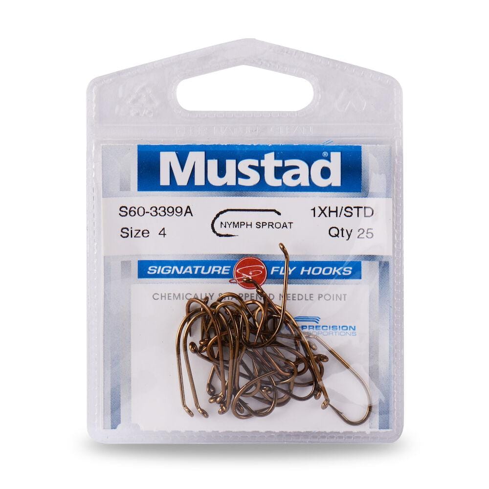 Mustad S60NP-BR Wet Nymph Hooks