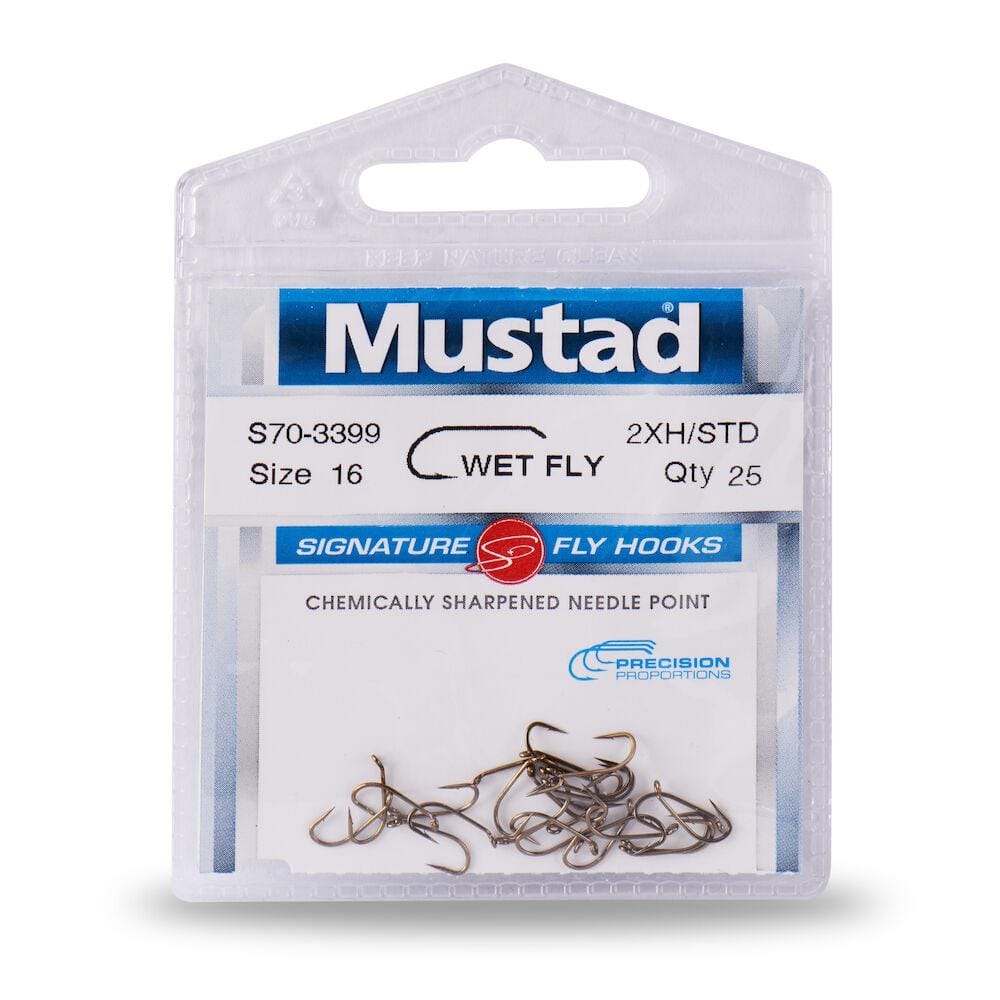 Mustad S70NP-BR Wet Nymph Hooks