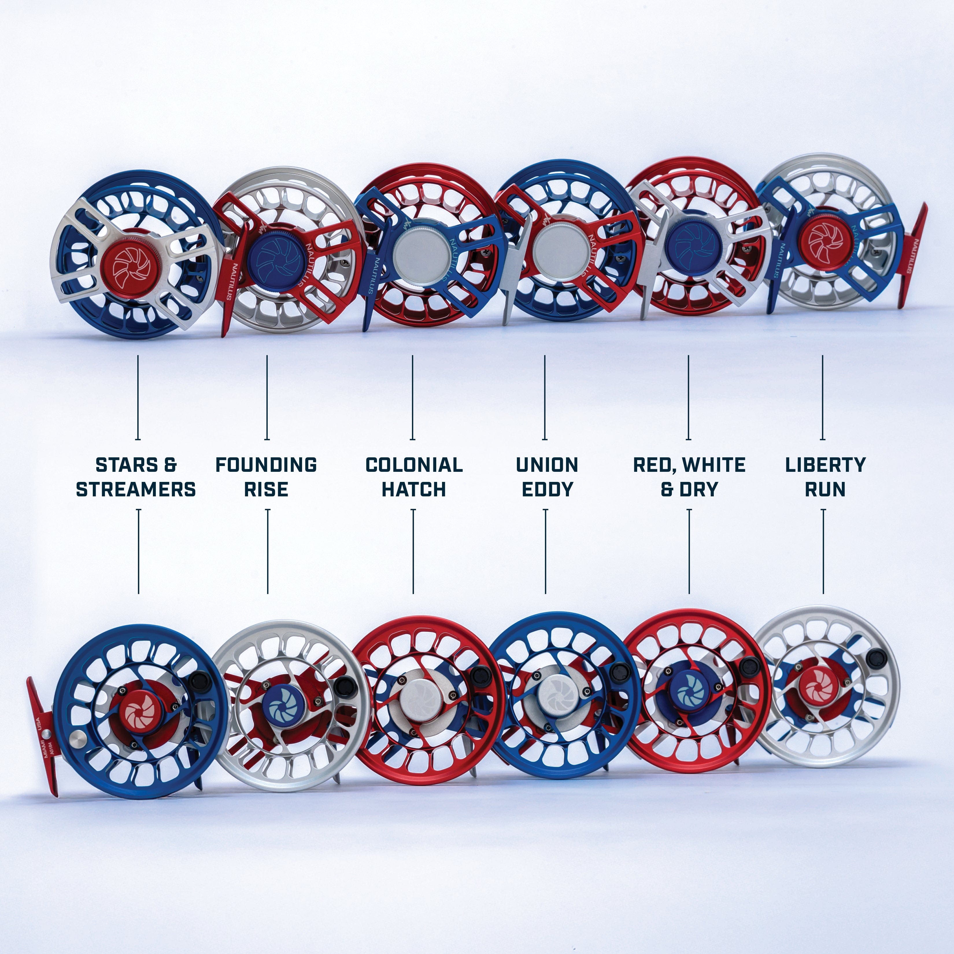 Nautilus X-Series XM America's 250th Edition Fly Reel - Founding Rise