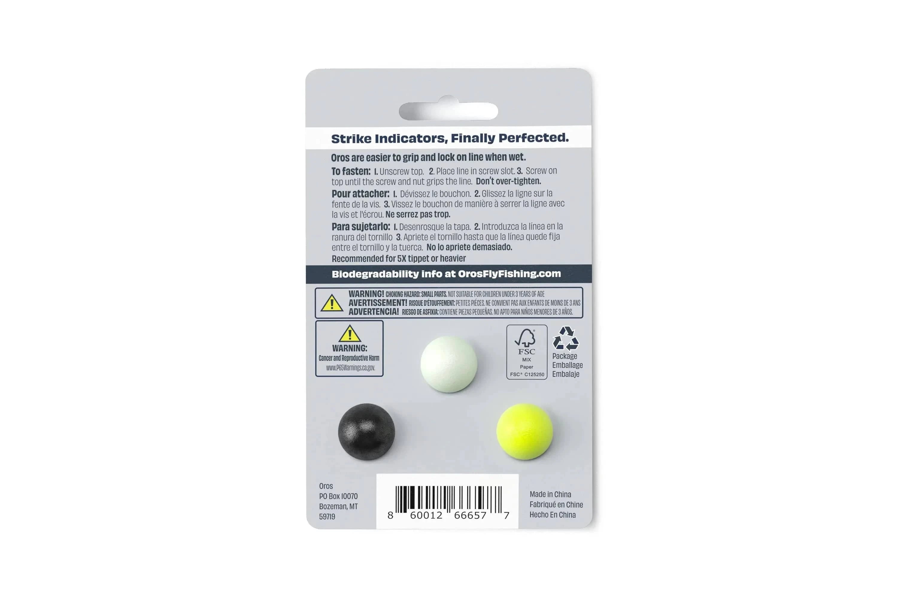 Oros Strike Indicators - 6 Pack