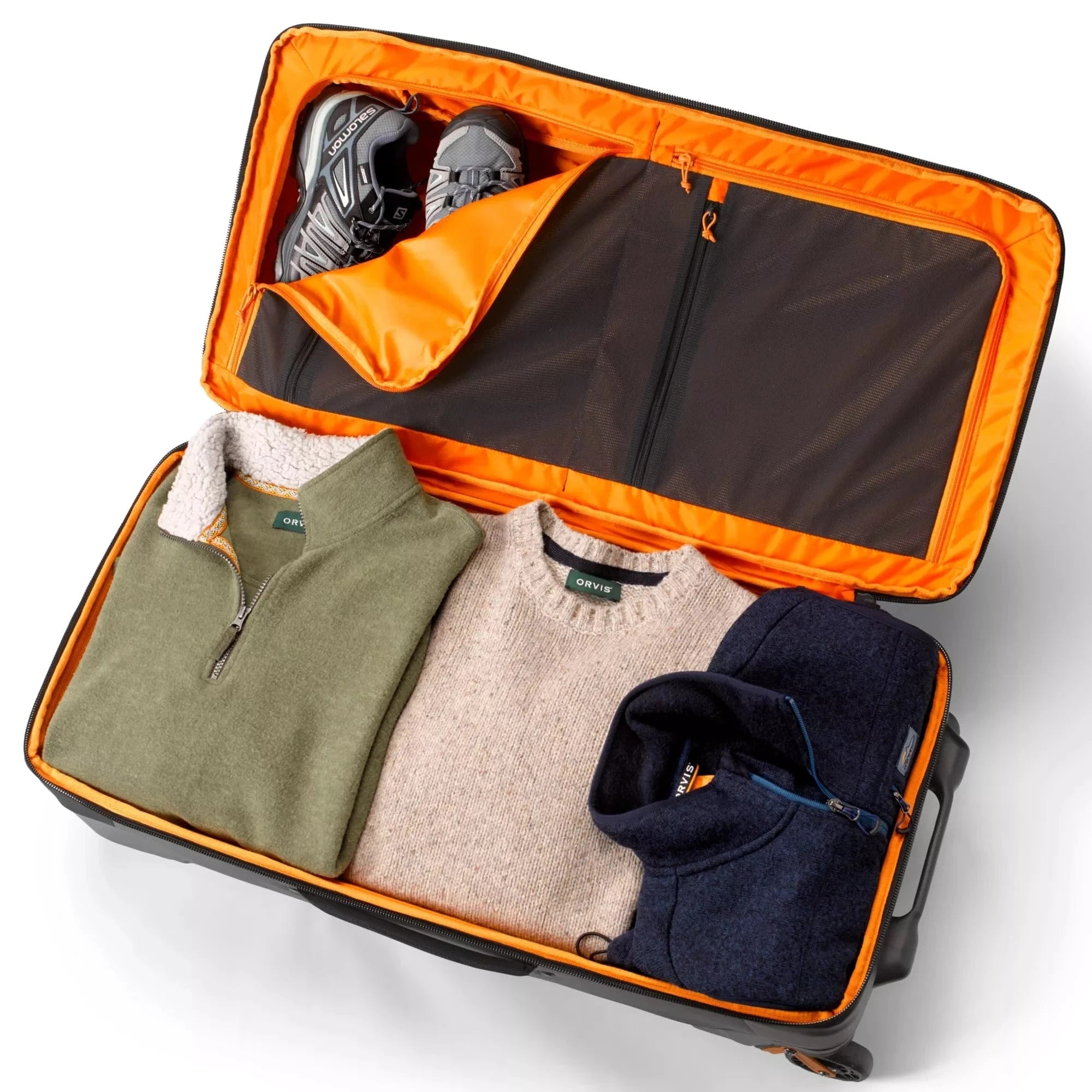 Orvis Trekkage LT Adventure Checked Roller Bag