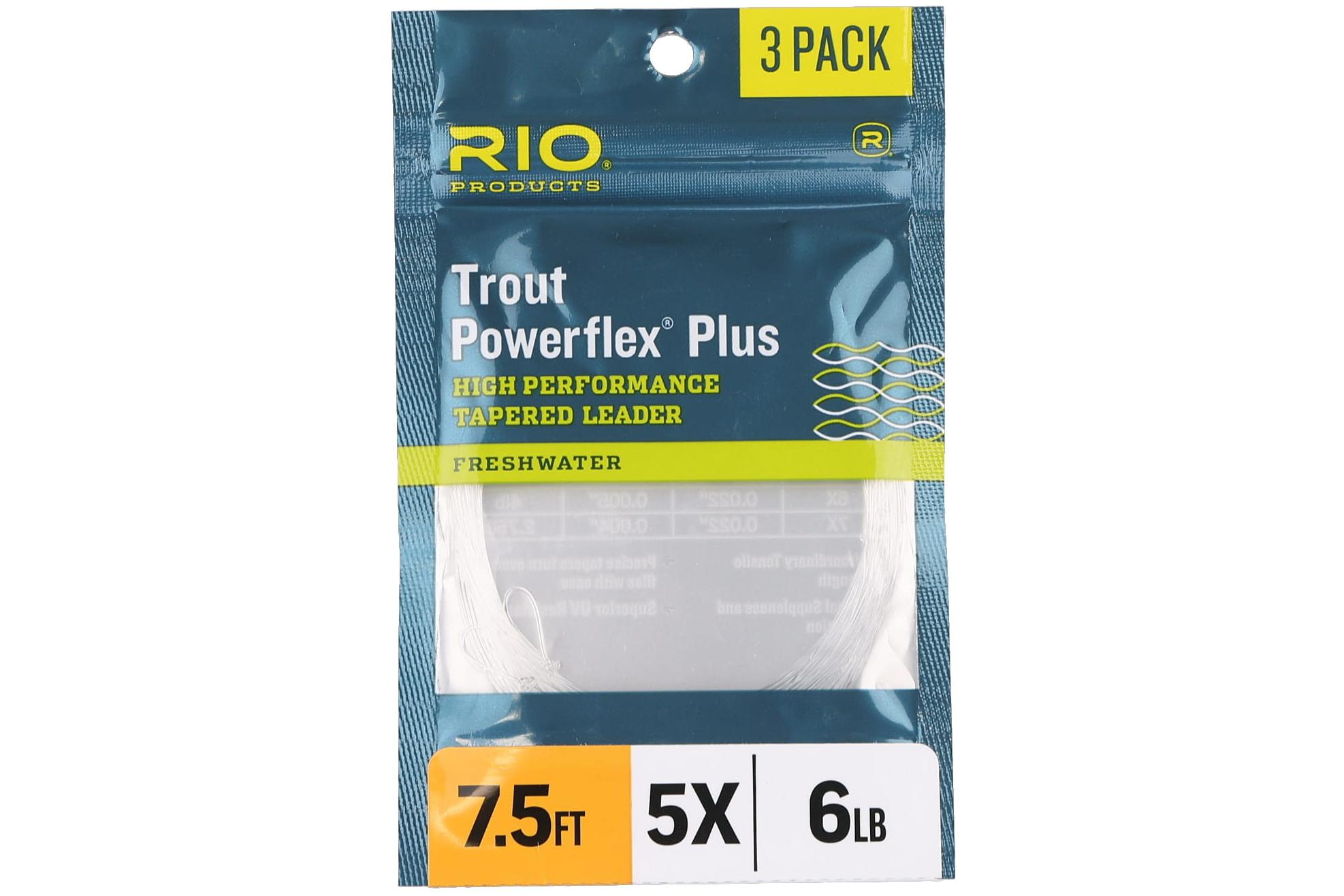 Rio Powerflex Trout Leader - 3 Pack