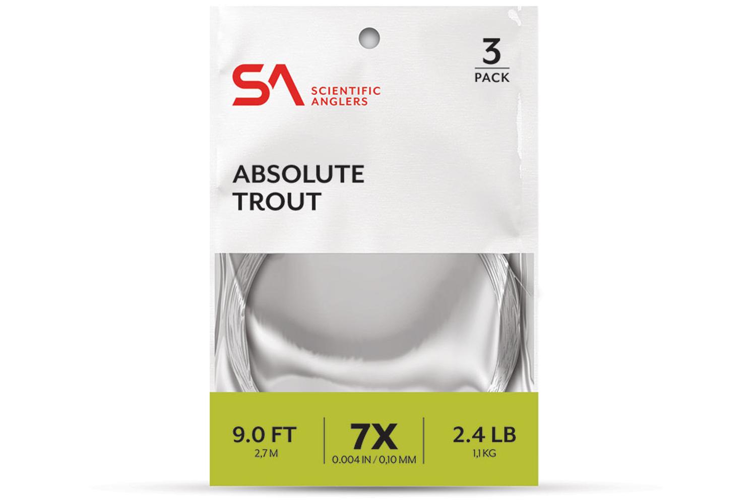 Scientific Anglers Absolute Trout Leader 3 Pack