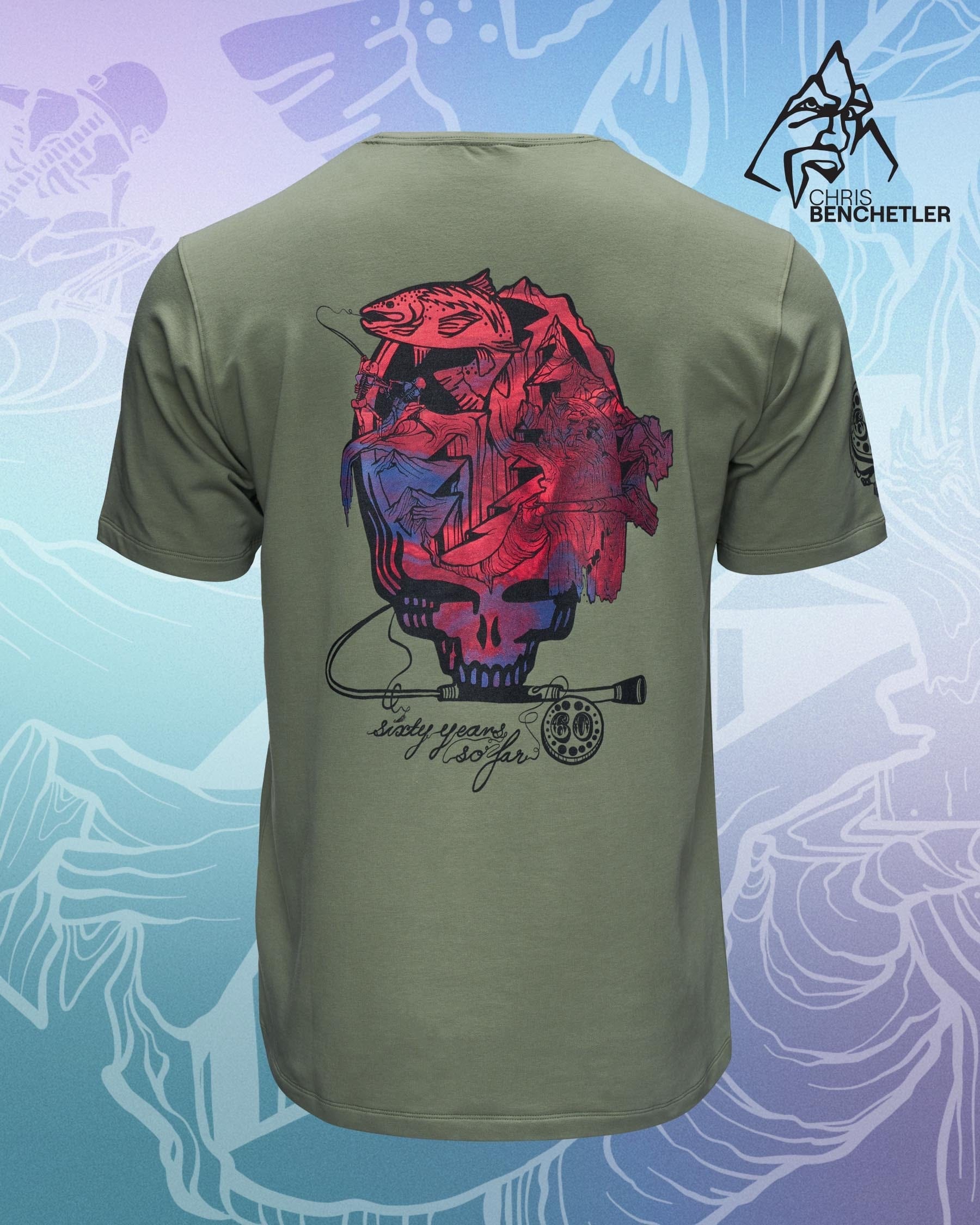 Simms Grateful Dead Harbor Pocket T-Shirt - Willow