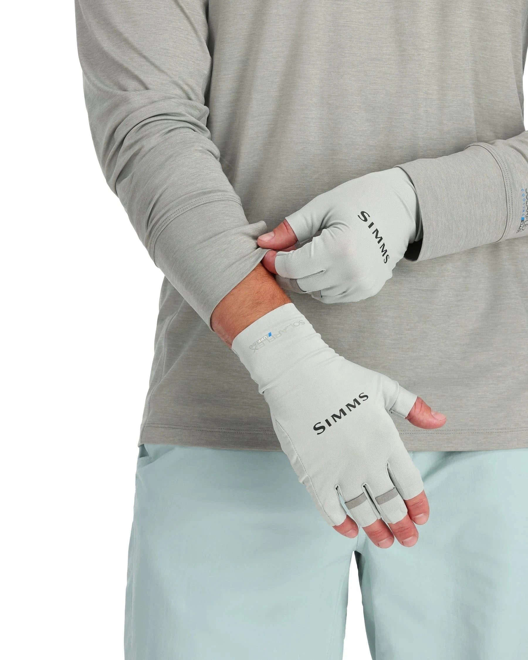 Simms Solar Flex Half Finger Sunglove