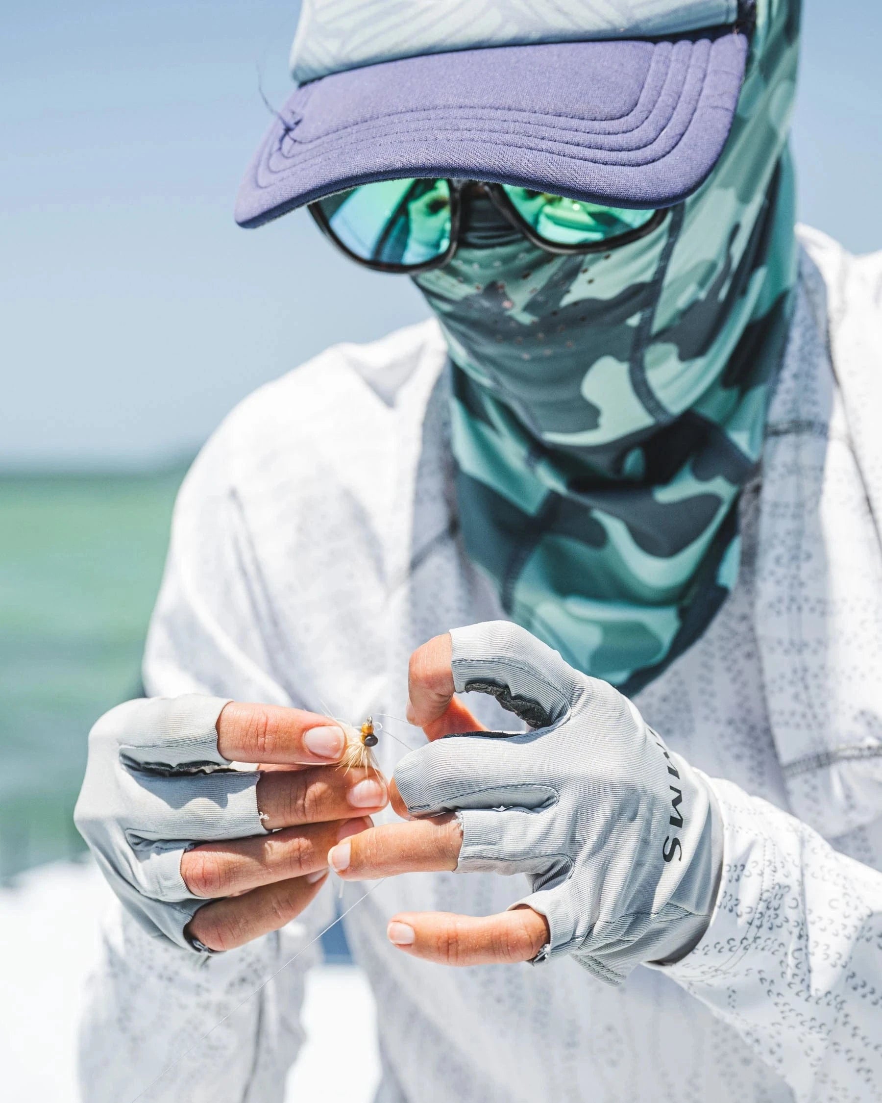 Simms Solar Flex Half Finger Sunglove