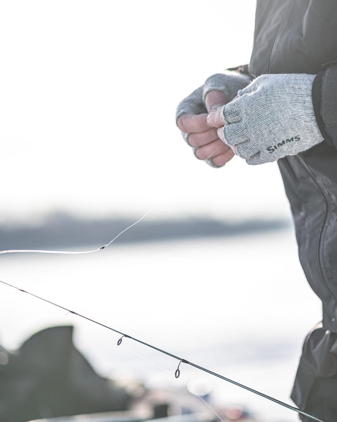 Simms Wool Half-finger Glove
