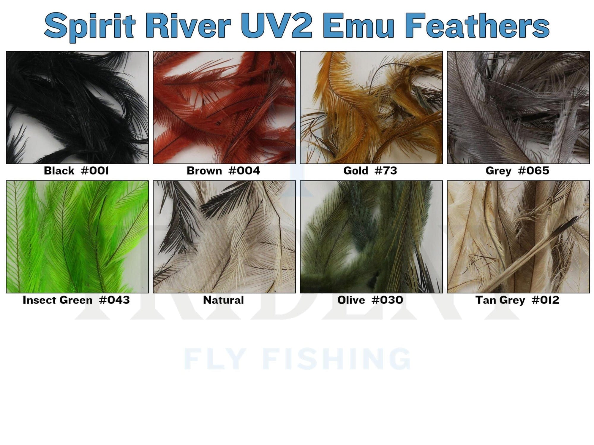 Spirit River UV2 Emu Feathers