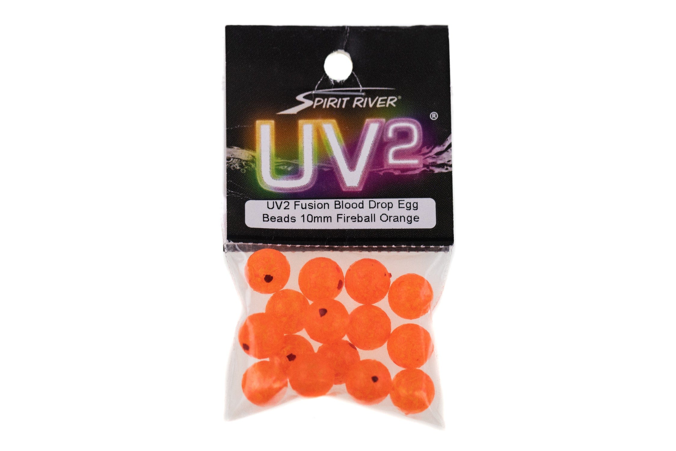 Spirit River UV2 Fusion Blood Drop Egg Beads