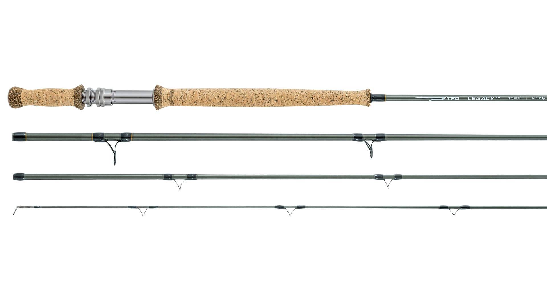 TFO Legacy Two-Handed Fly Rod four-piece sections