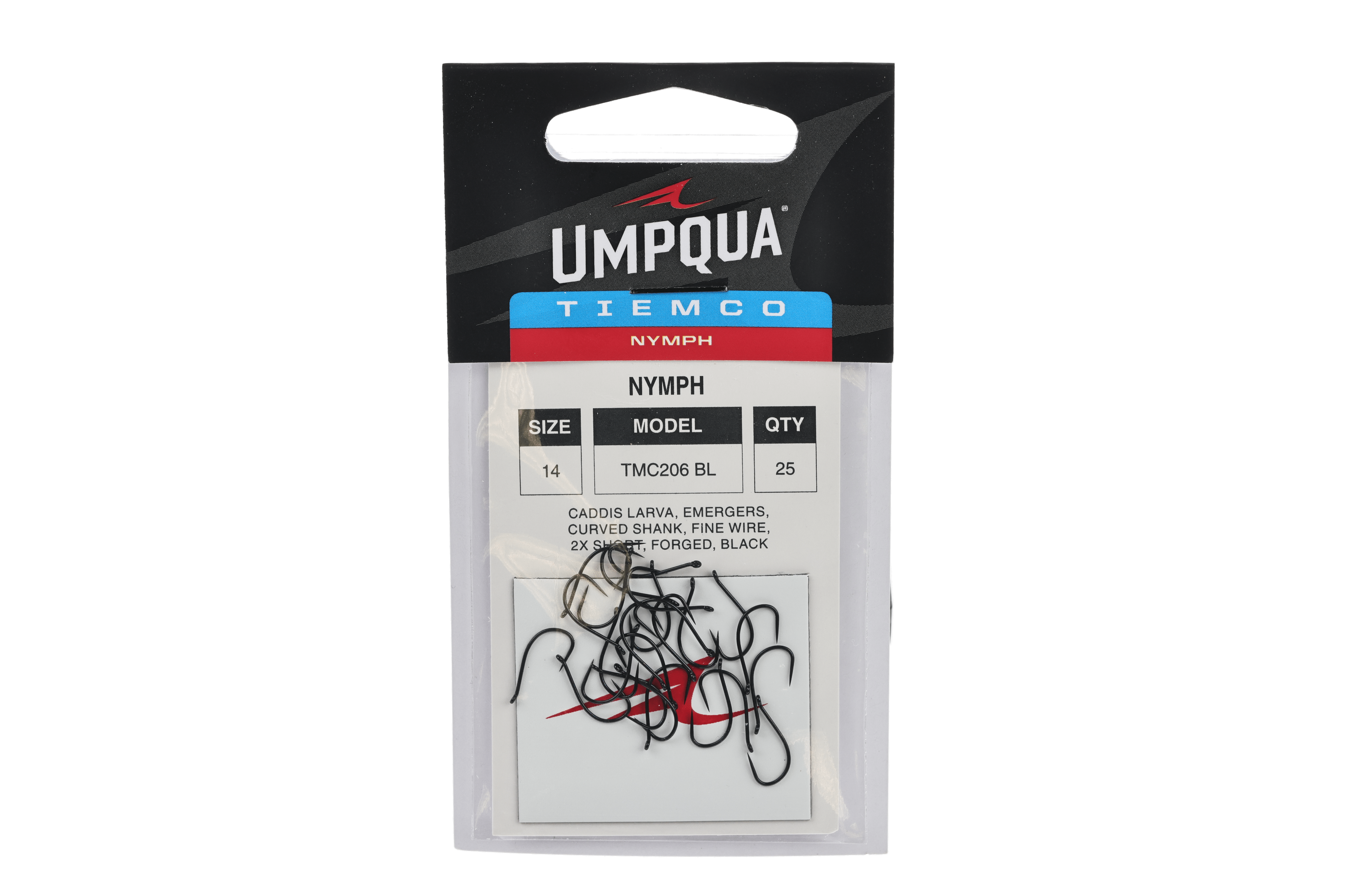 Tiemco TMC 206BL Caddis Larvae & Emergers Hooks