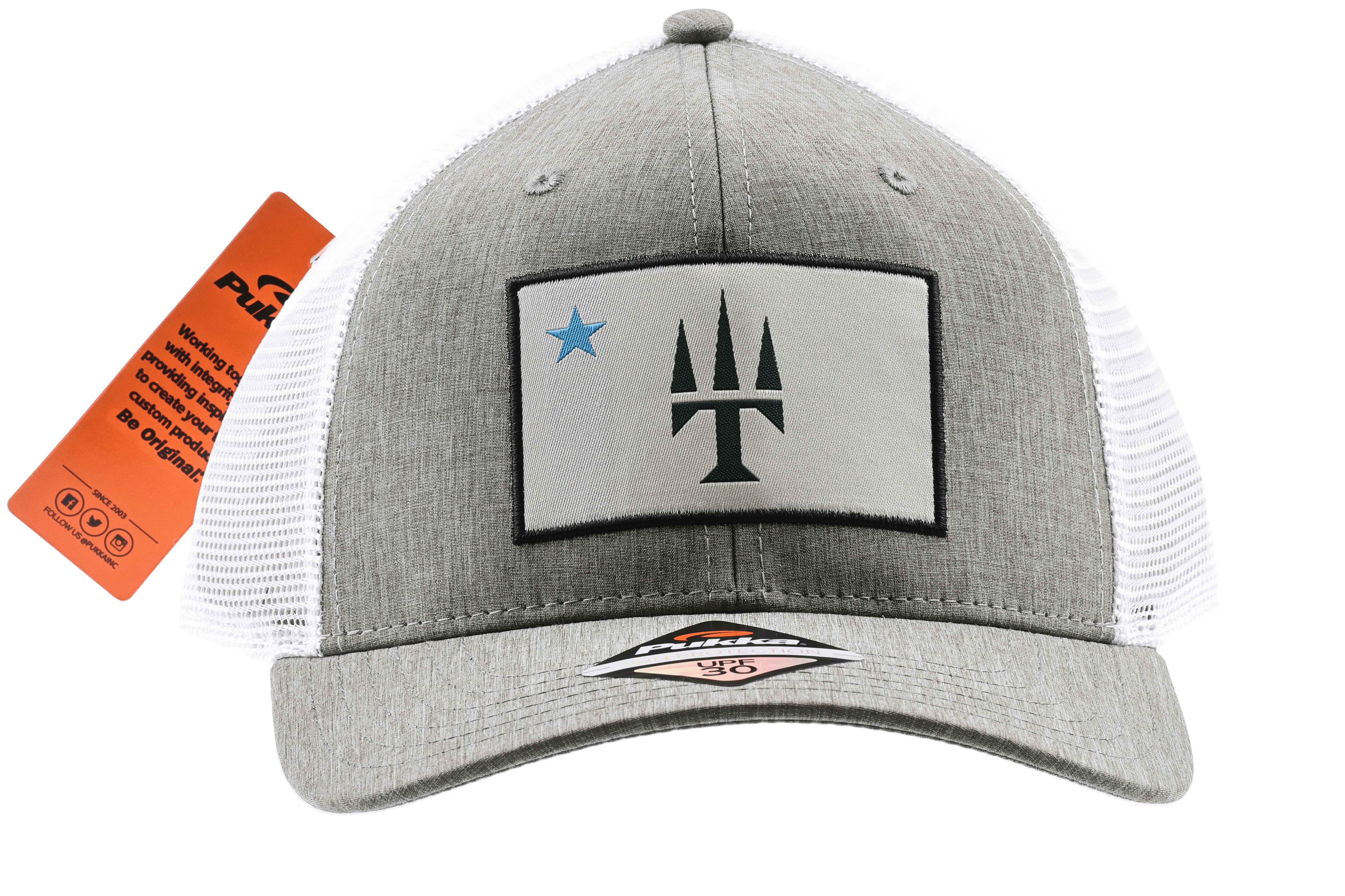 Trident Fly Fishing Dirigo Performance Hat - Silver Gray