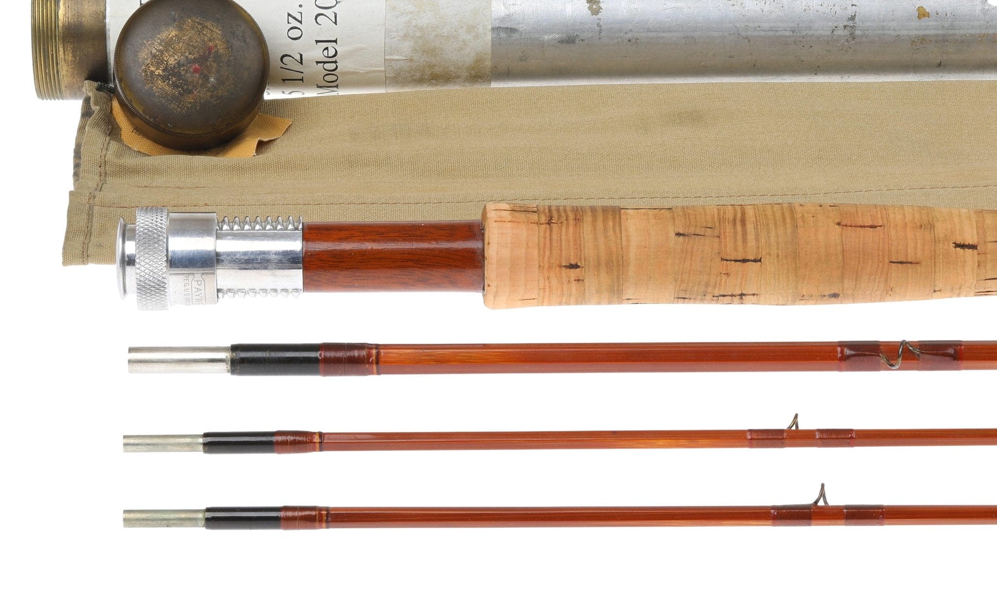 E.F. Payne 208L 9ft 3/2 5.5oz 7/8wt Bamboo Fly Rod
