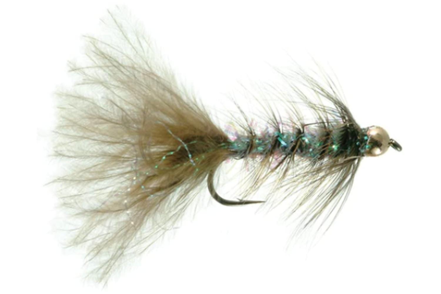 Gold Bead Rubber Leg Crystal Bugger Fly