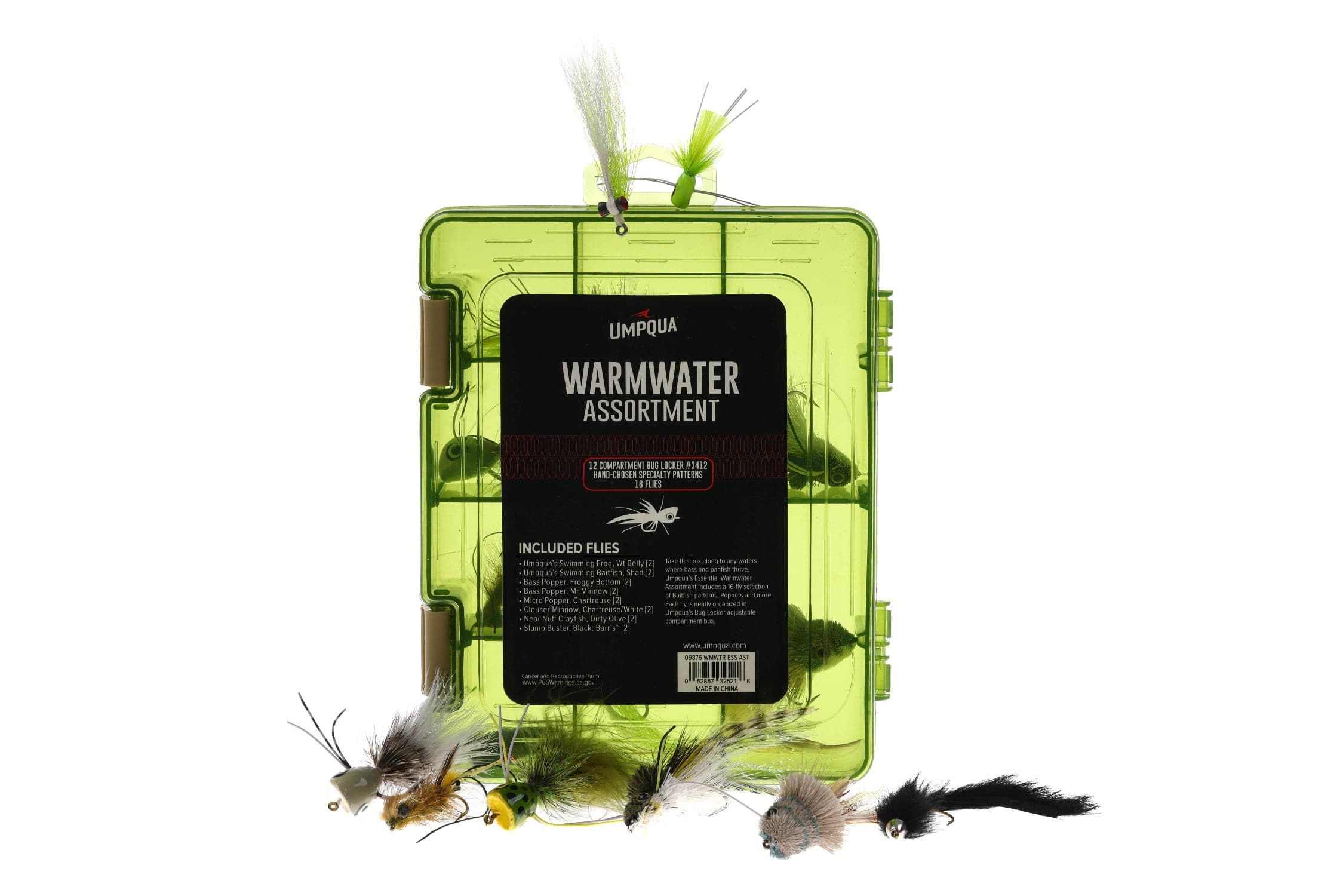 Umpqua Warmwater Essentials 16 Piece Fly Assortment