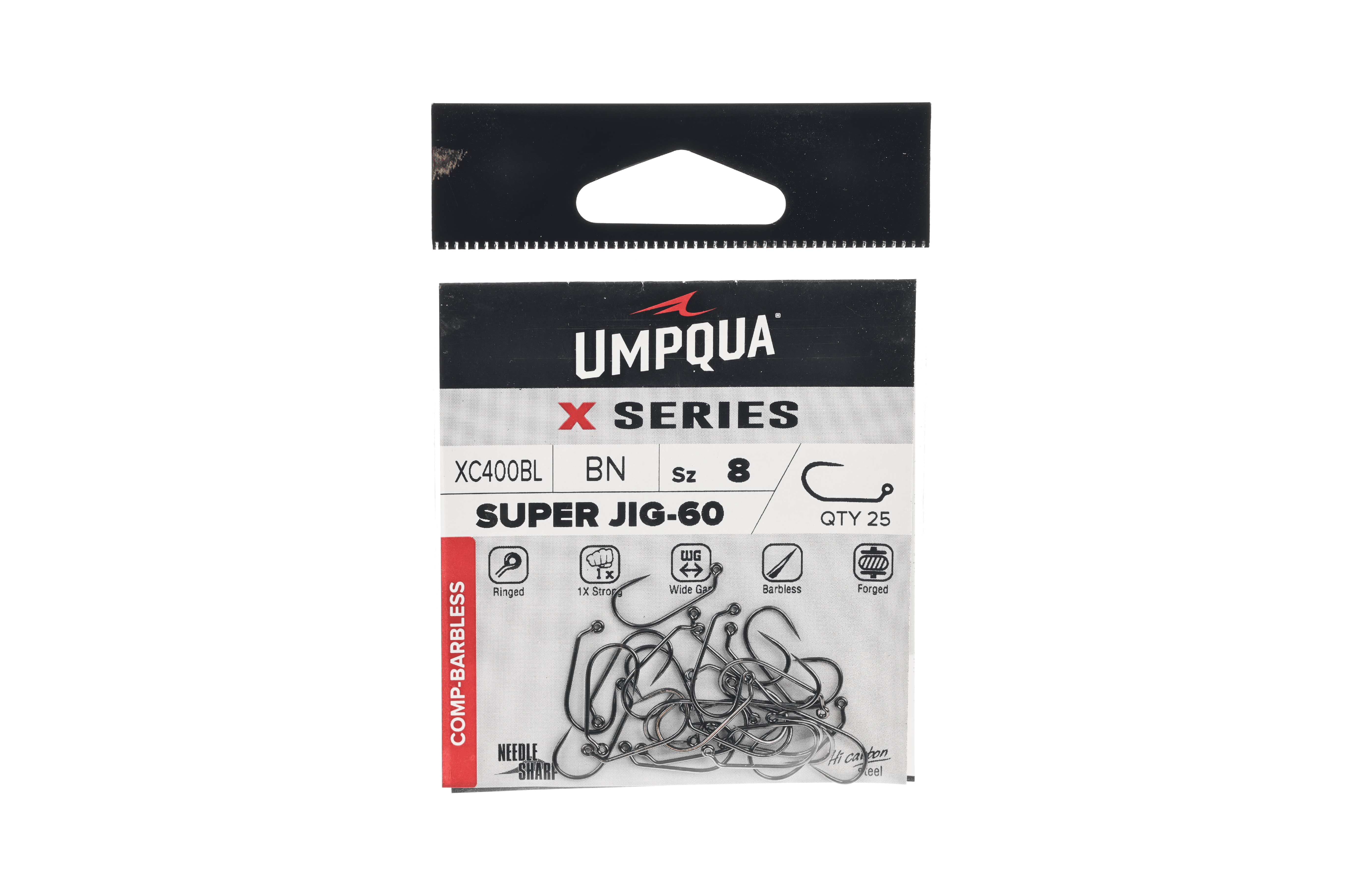 Umpqua XC 400BL-BN 60 Degree Jig Hooks