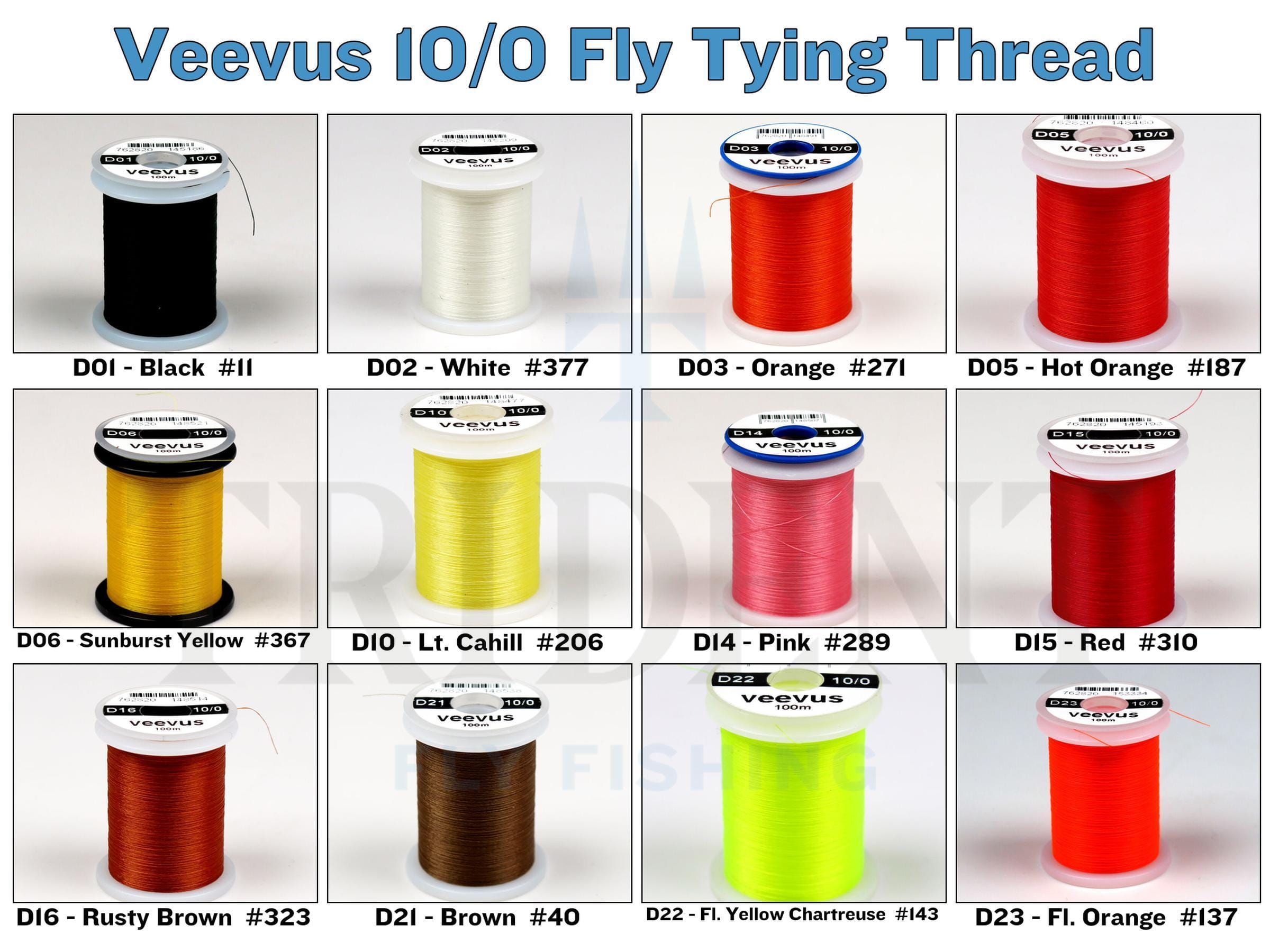 Veevus 10/0 Fly Tying Thread