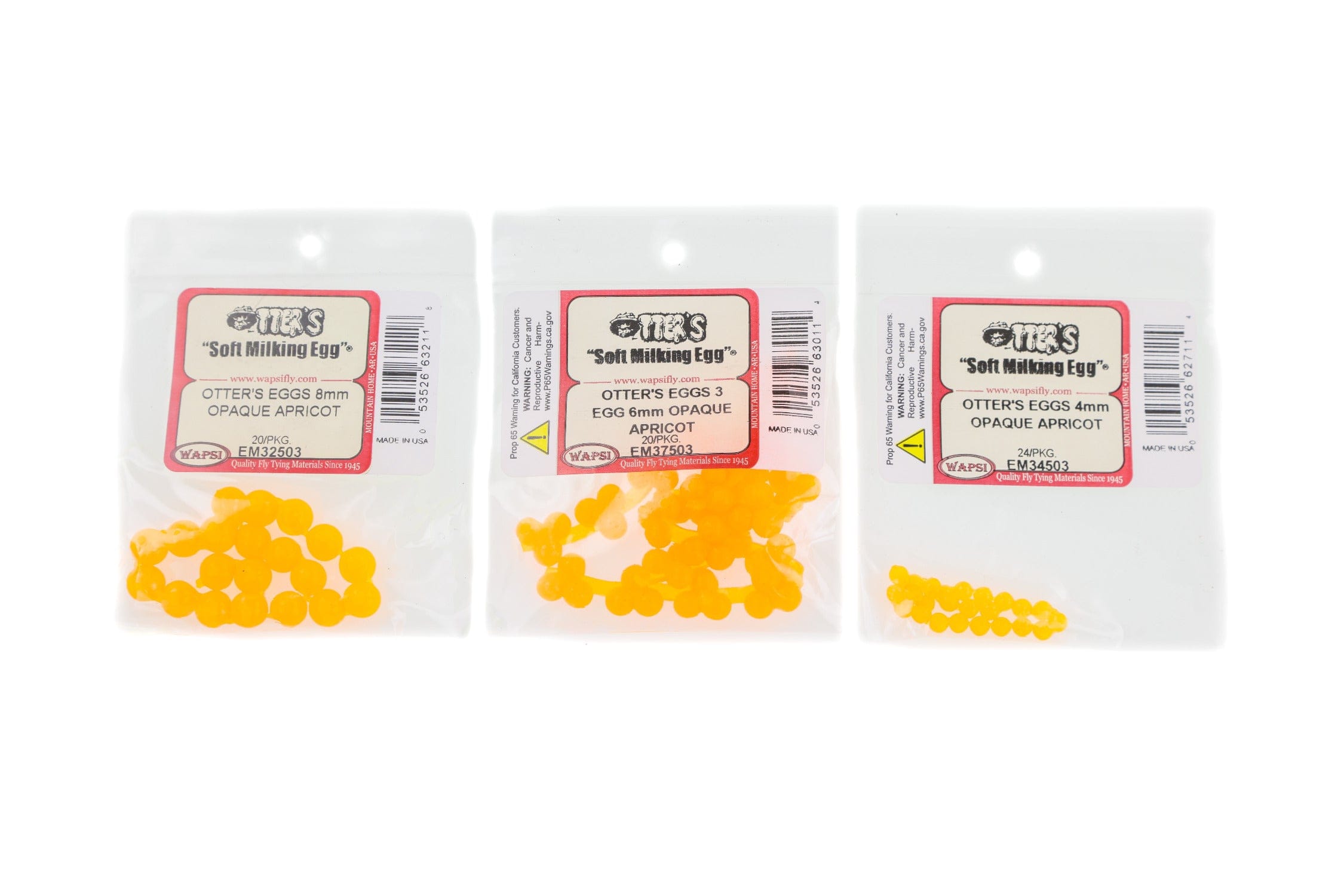 Wapsi Otters Soft Milking Salmon Eggs (3-Egg Cluster)