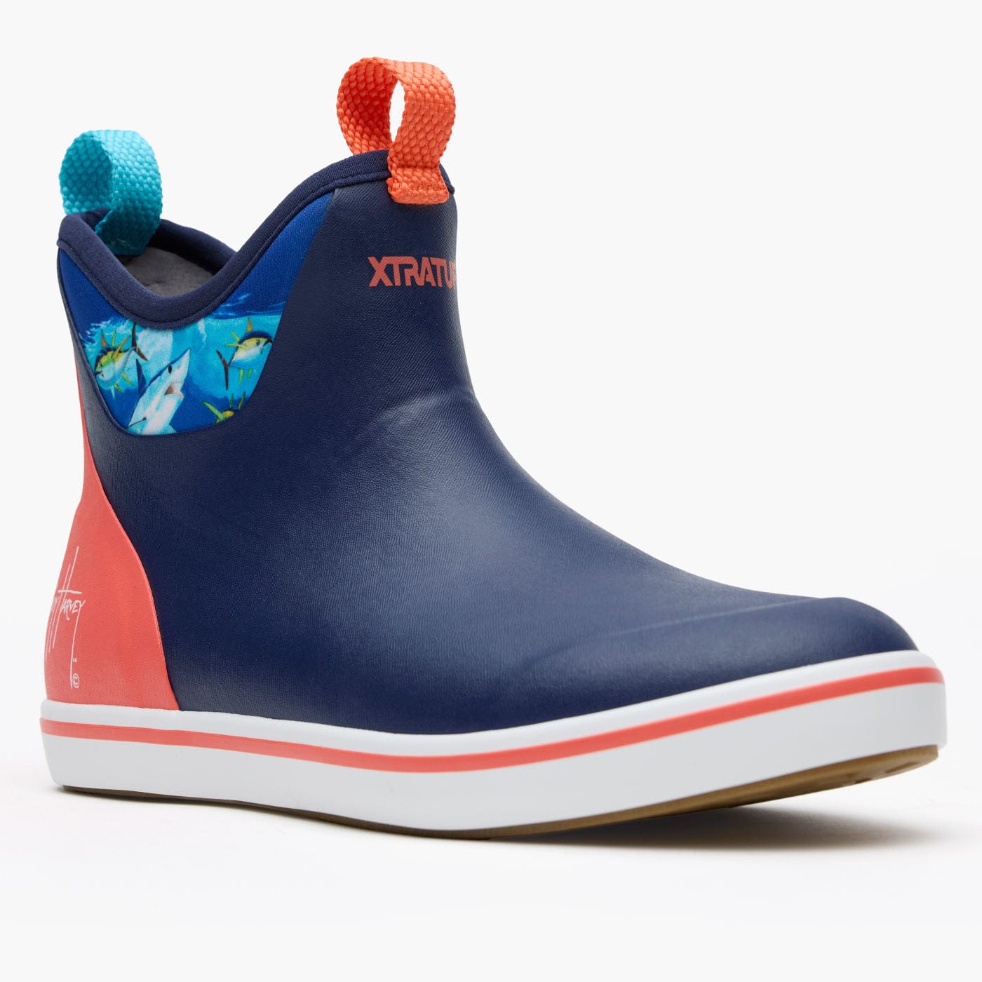 Xtratuf Men's 6 in Ankle Deck Boot Guy Harvey
