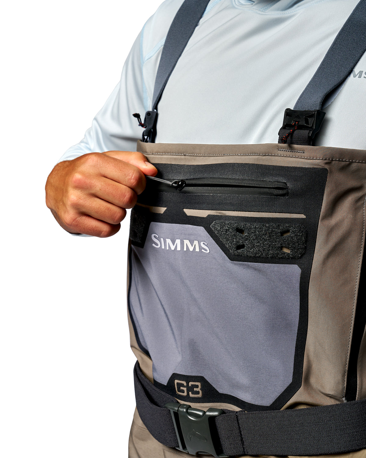 Simms G3 Pro Stockingfoot Waders in Dark Elkhorn, view 15