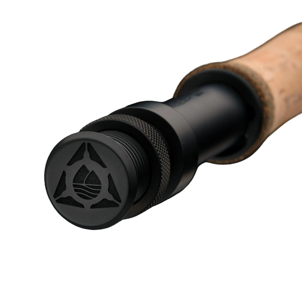 Redington EDC Tactical Edition fly rod with cork handle and black aluminum reel seat featuring tactical logo design