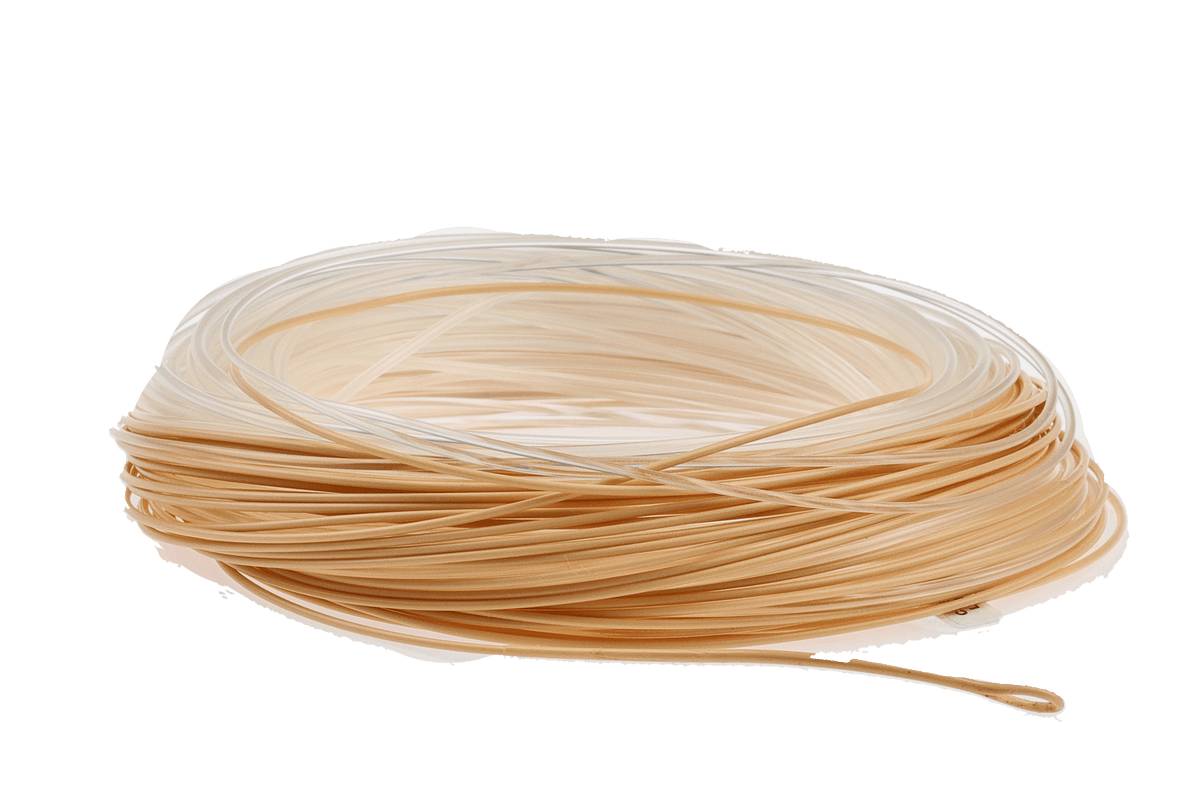 Scientific Anglers Magnitude Smooth Infinity Clear floating fly line coil displayed against white background