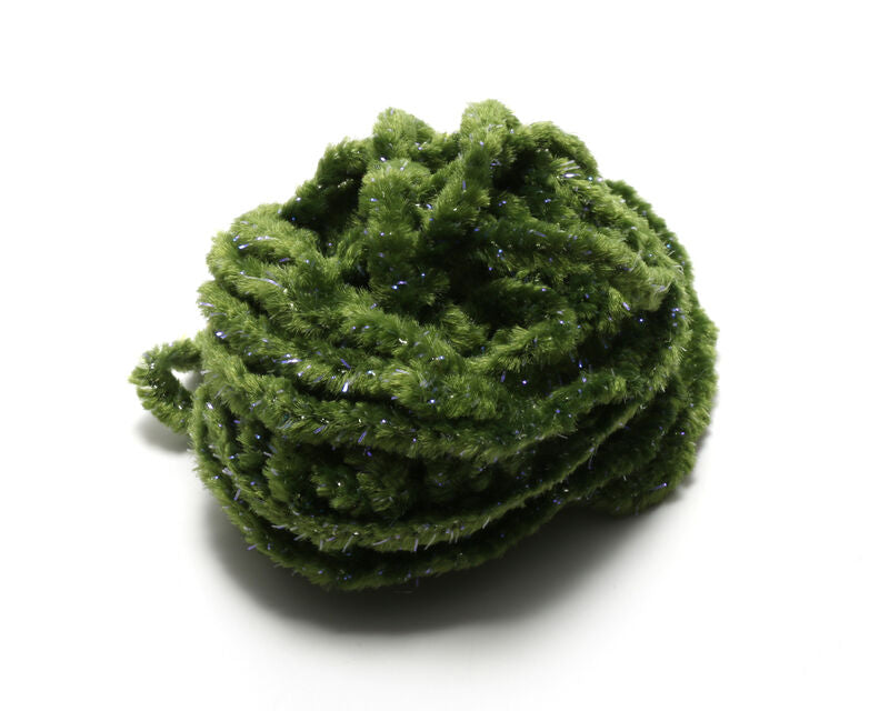 Hareline Wooly Bugger Tinsel Core UV Rayon Chenille