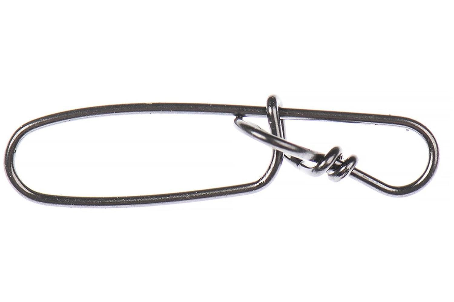 Ahrex Stay Locked snap gunmetal-finish elongated wire snap with twisted locking swivel fishing accessory