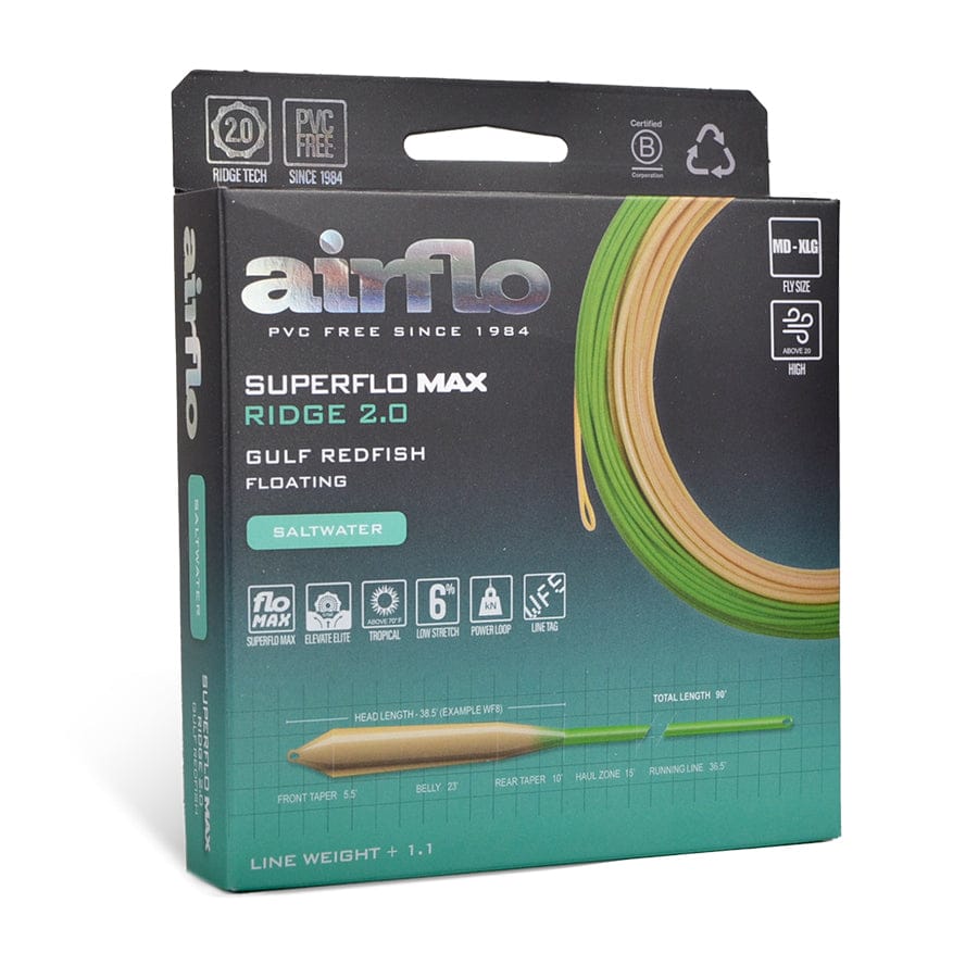 Fly Line Set Airflo Superflo Max Ridge 2.0 Gulf Redfish Saltwater Fly Line | Trident ...