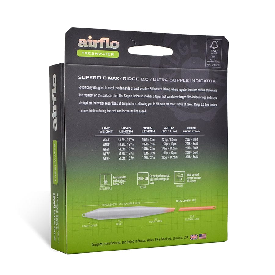 Airflo Superflo Max Ridge 2.0 Ultra Supple Indicator Taper Fly Line