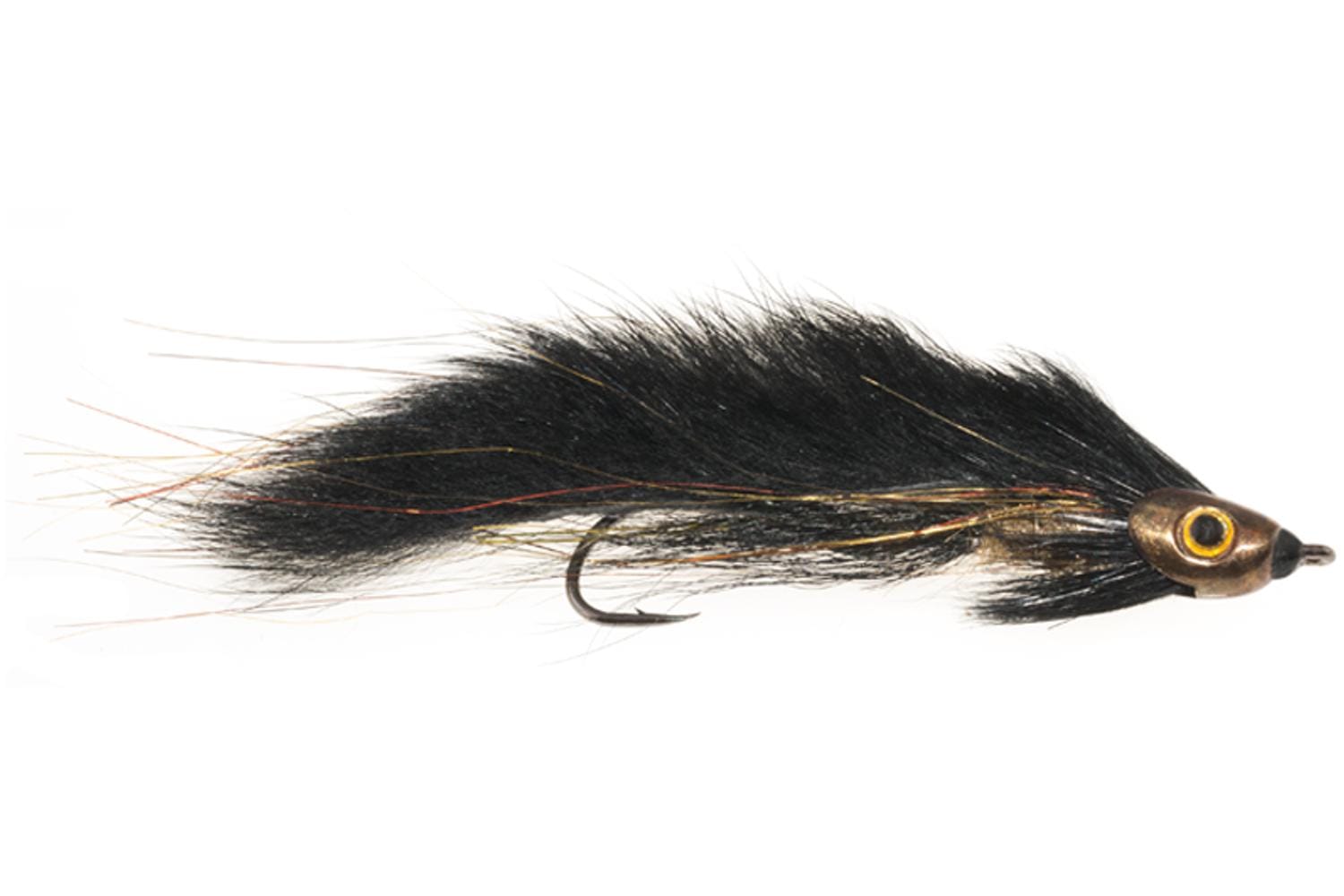 Fish-Skull Zonker Fly With Trailer Hook